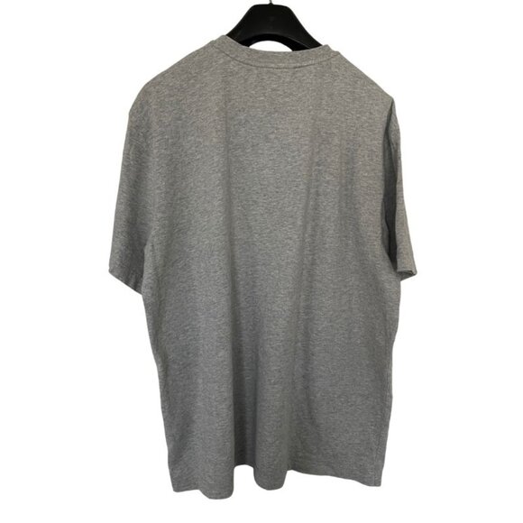 LL Bean Grey Henley Sz Large Regular Short Sleeve Traditional Fit Men Jersey - Picture 4 of 4